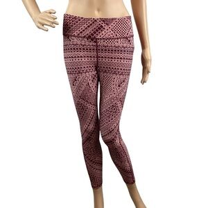 Fabletics Mid-Rise Printed Pureluxe Capri Size S Veranda